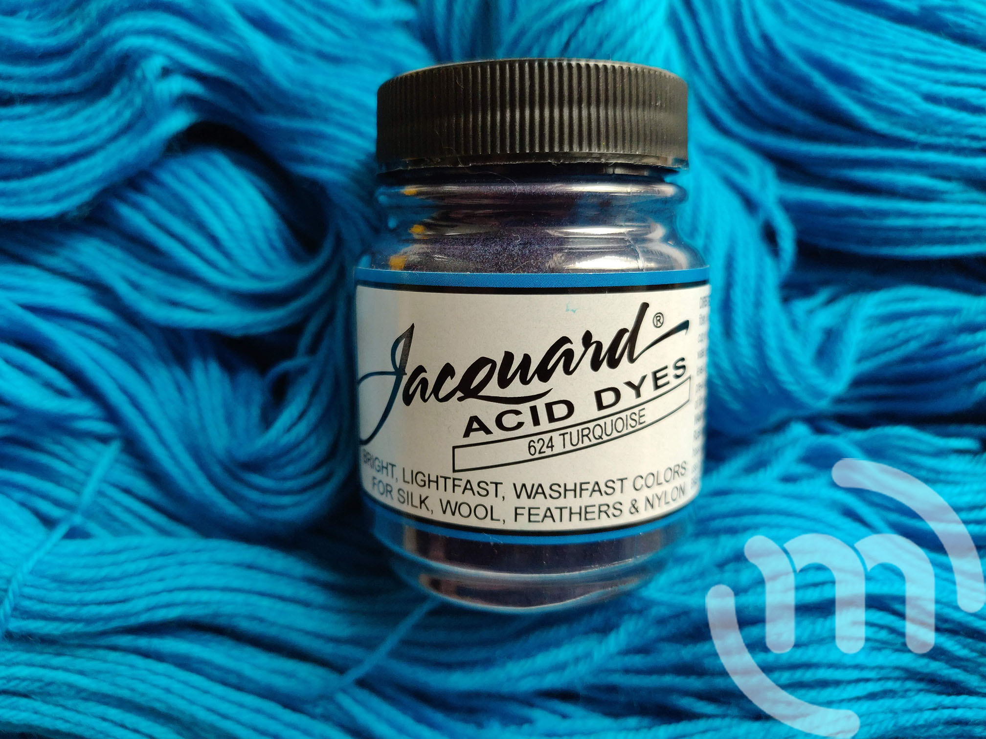 Dyeing Yarn with Jacquard Acid Dyes: Turquoise